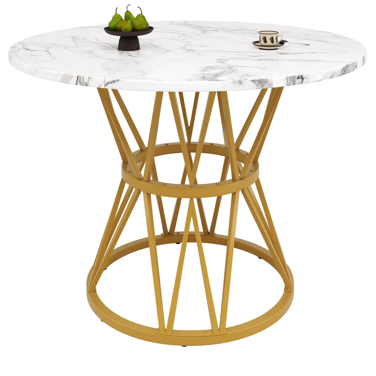 MERAX Table à manger ronde