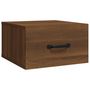 Voir la diapositive 2 : VIDAXL Table de chevet murale Chene marron 35x35x20 cm