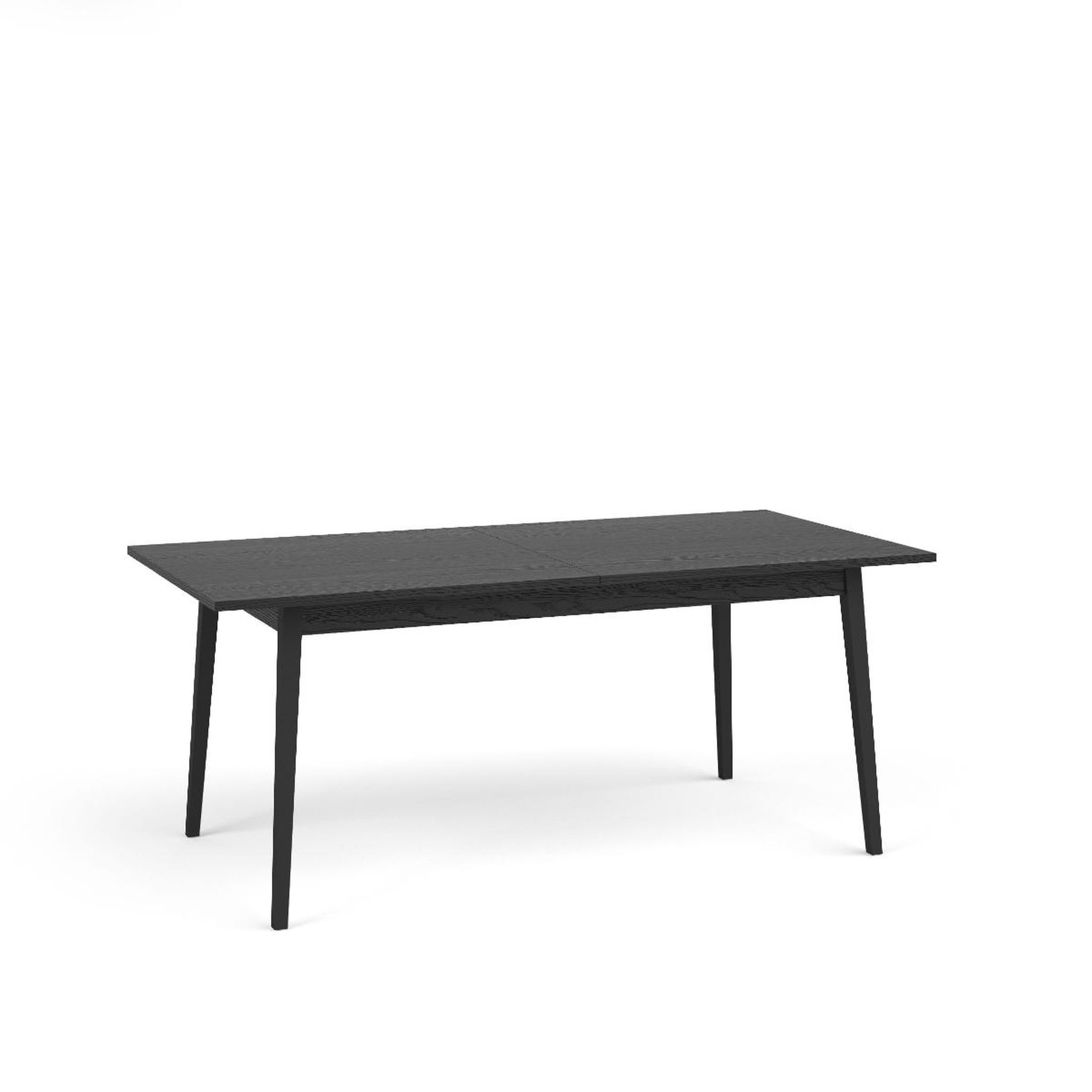 JLC KREATION Table de salle à manger extensible noire 180cm dimitri