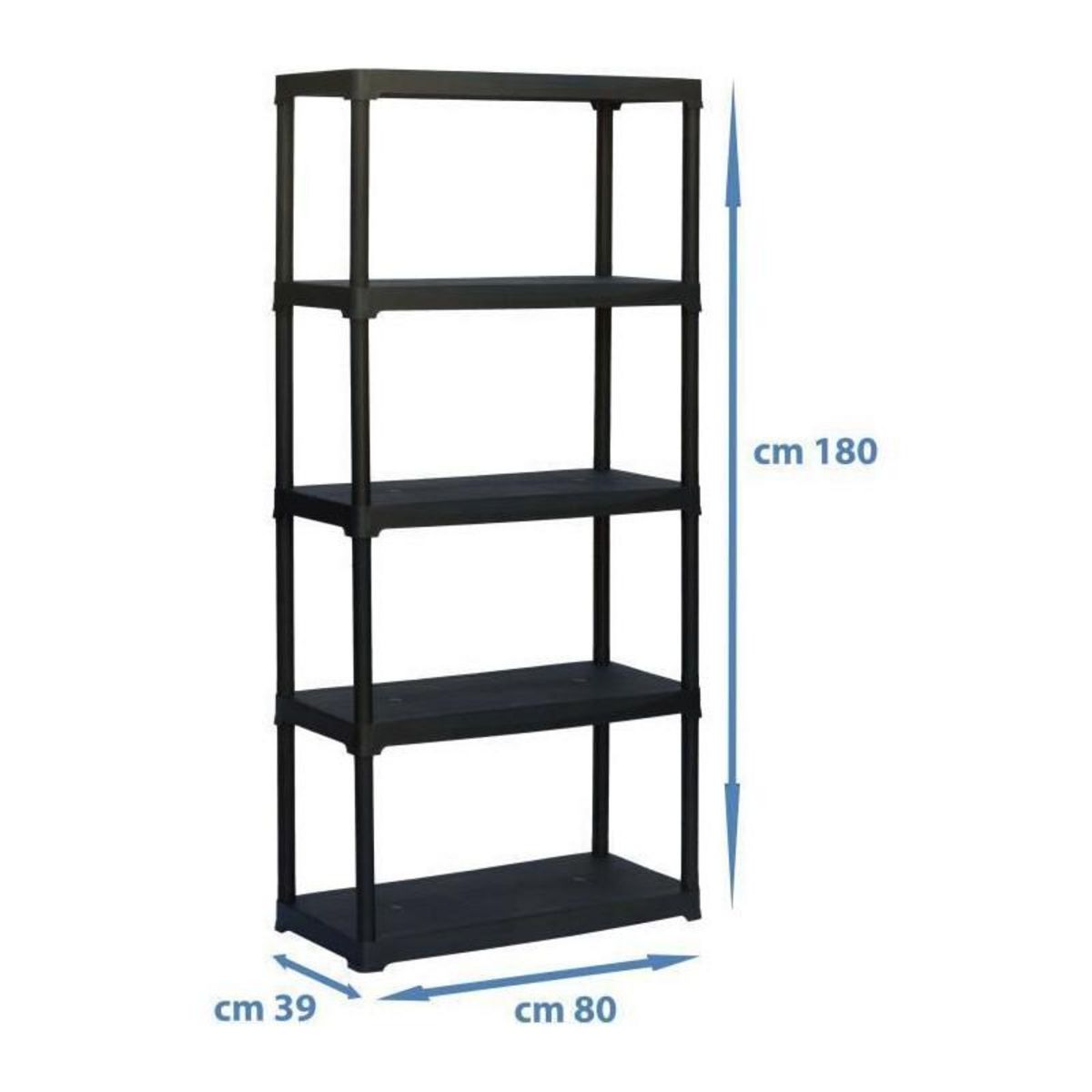 TOOD TOOD  Etagere 5 tablettes  dimensions h180x80x39