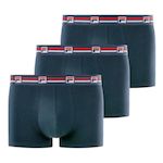 FILA Lot de 3 boxers homme en coton. Coloris disponibles : Bleu