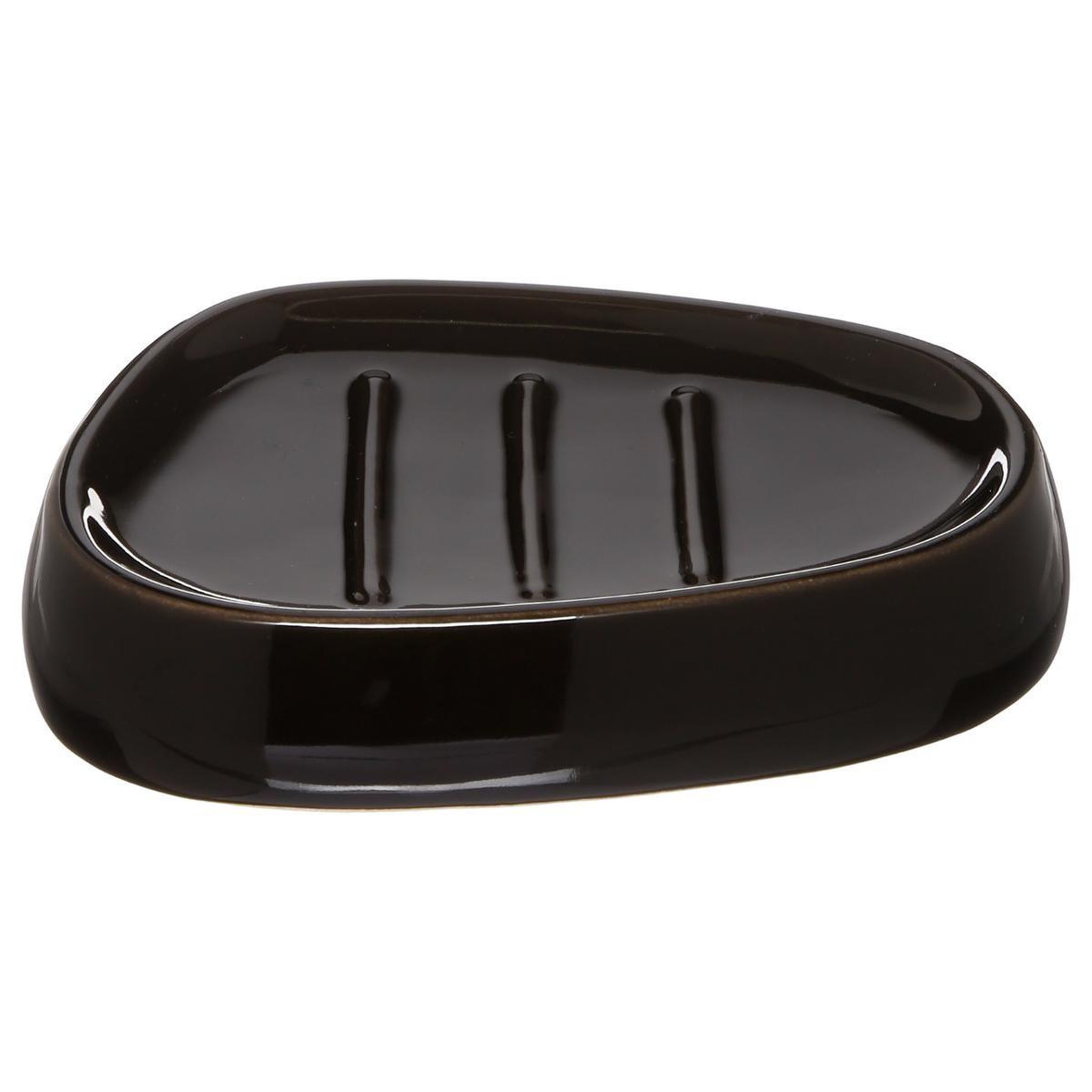 FIVE Porte savon  galet  12cm noir