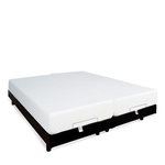 BELLECOUR BELLECOUR LITERIE | Ensemble Duo FLEX | Sommiers électriques + Matelas Mémoire de forme. Coloris disponibles : Noir