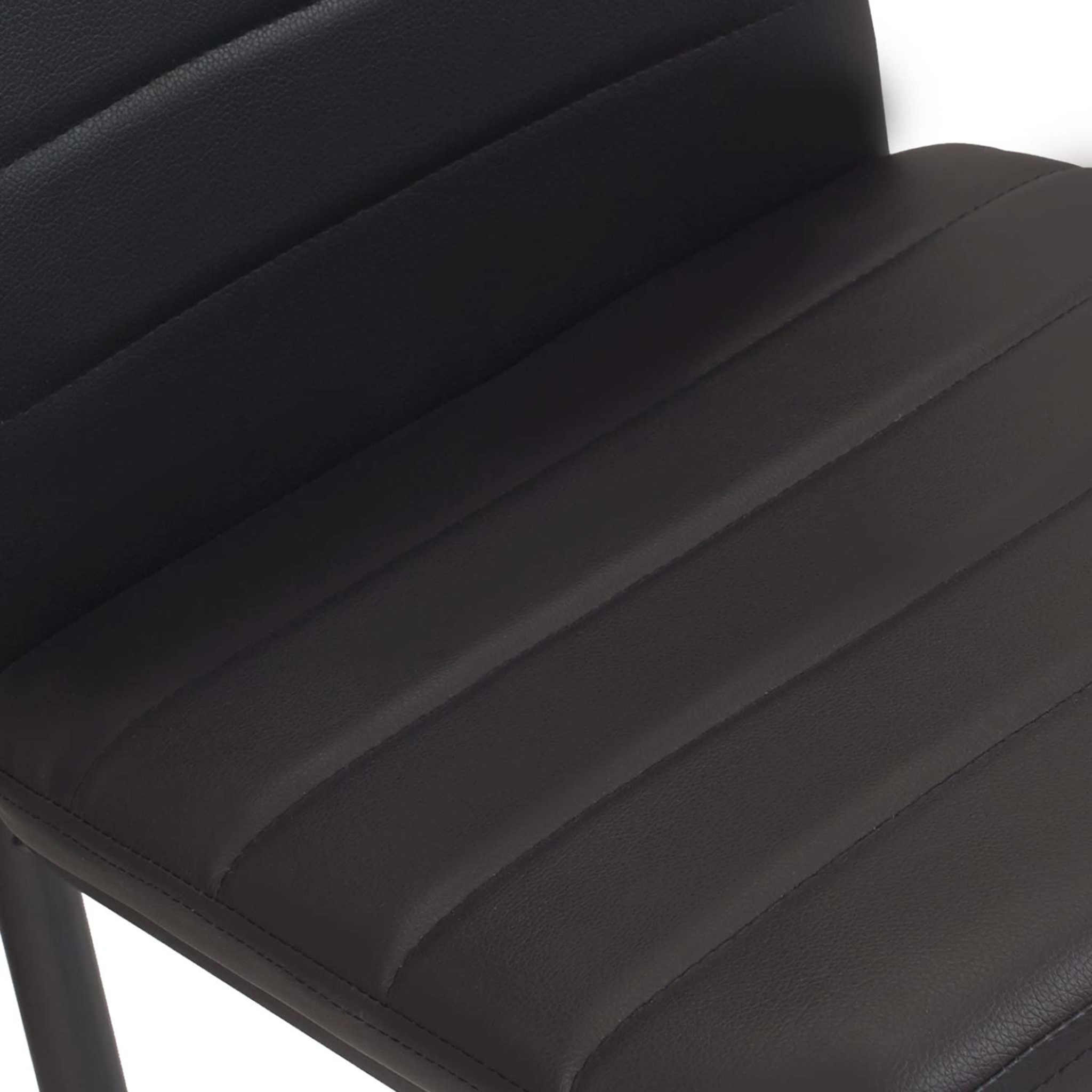 Voir la diapositive 6 : ID MARKET Lot de 6 chaises romane noires pour salle à manger