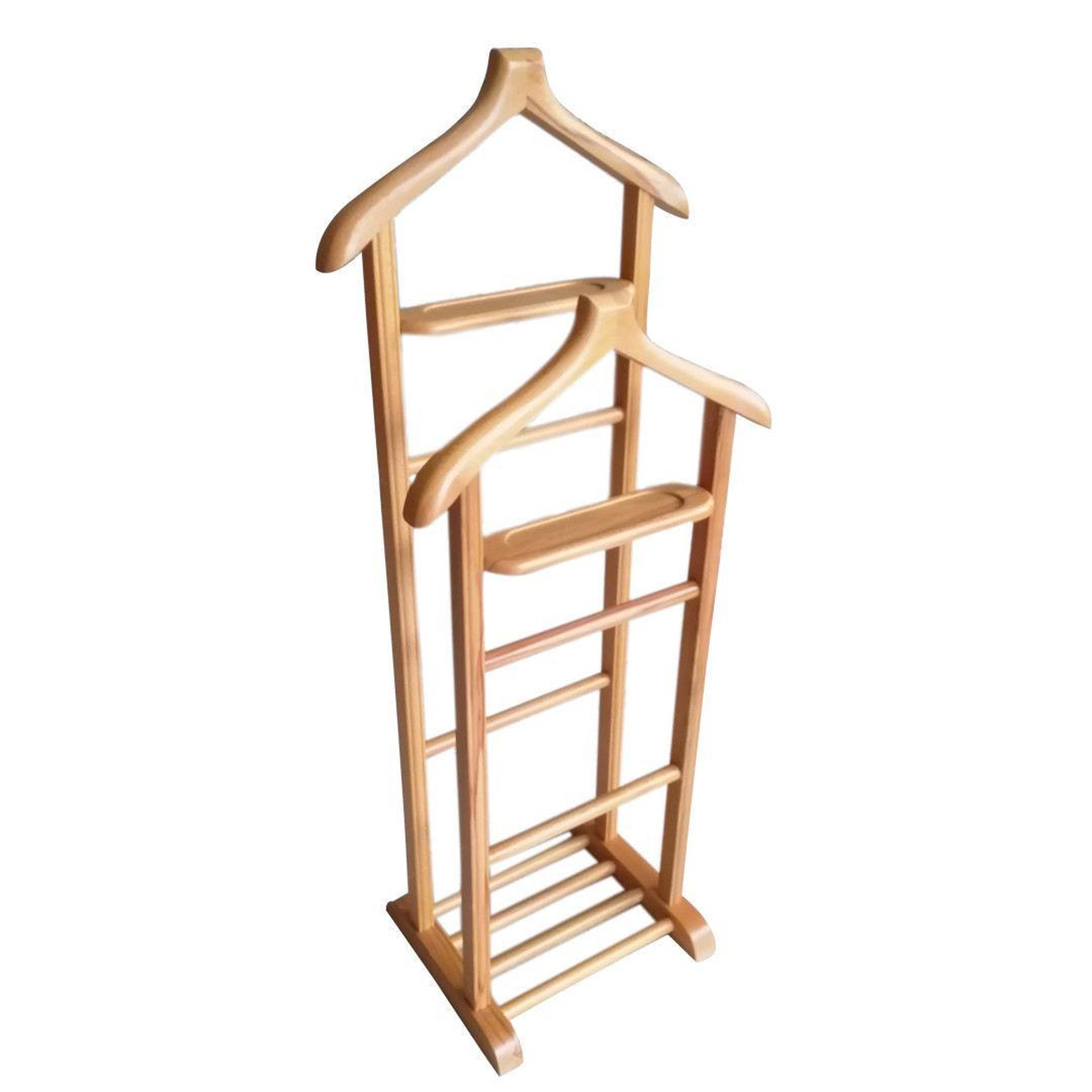 Habitat et Jardin Portant à vêtement en bois  beta  - 33 x 46 x 120 cm - beige