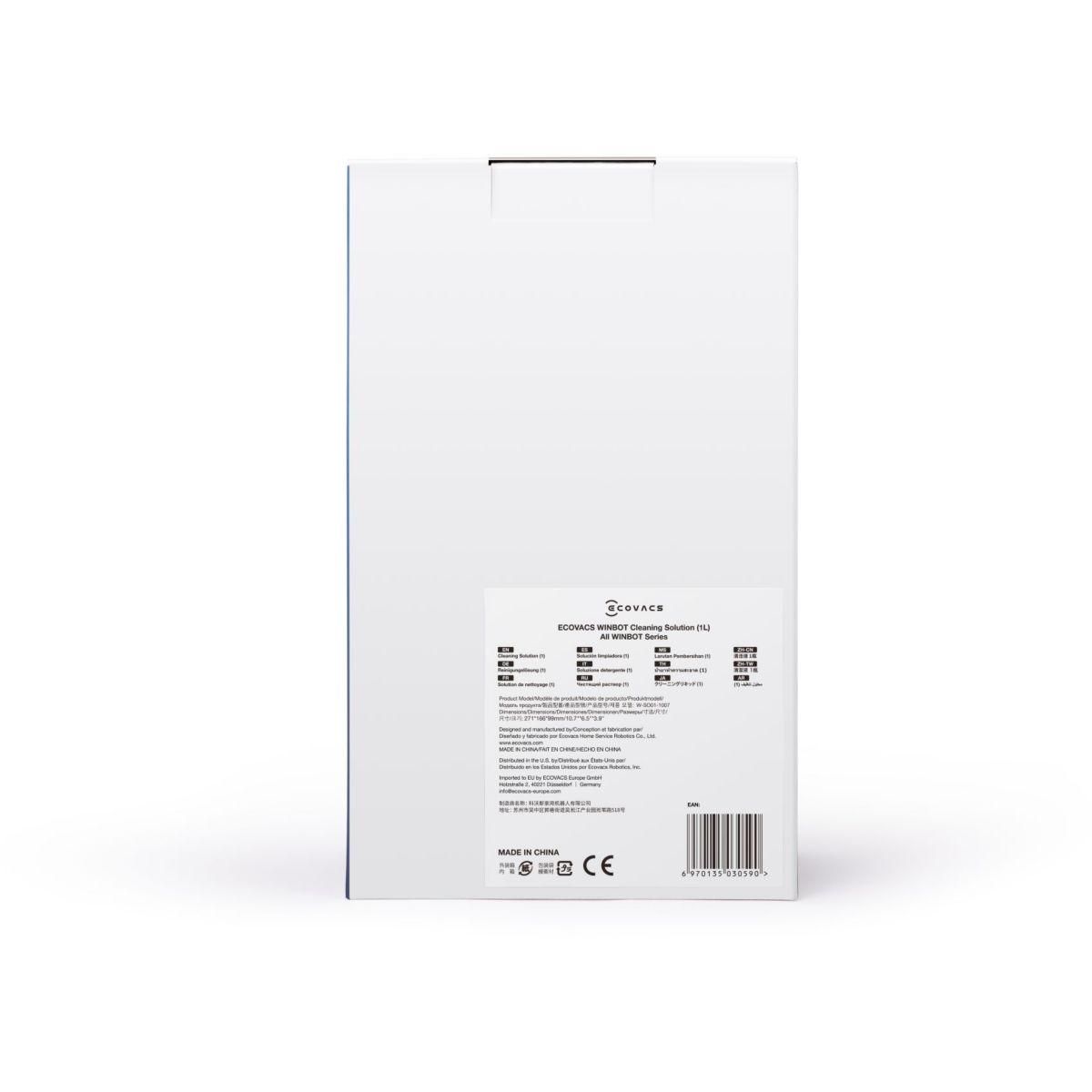 ECOVACS Détergent de nettoyage 1 litre pour Winbot