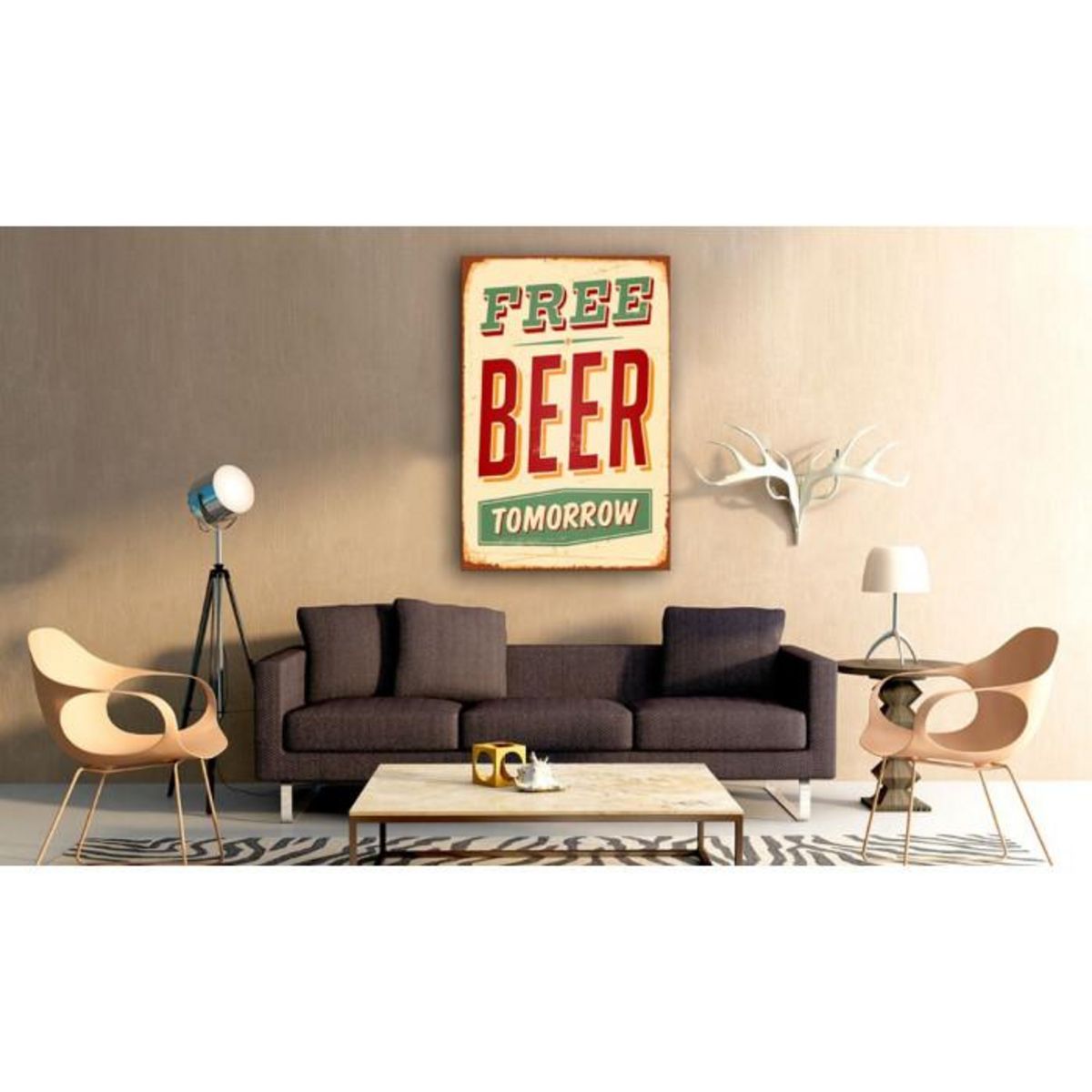 Paris Prix Tableau Imprimé  Free Beer Tomorrow