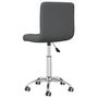 Voir la diapositive 5 : VIDAXL Chaise pivotante de bureau Gris fonce Tissu