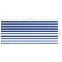 Voir la diapositive 5 : VIDAXL Ecran de balcon Blanc et bleu 120x300 cm Tissu Oxford