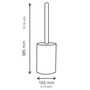 Voir la diapositive 4 : RIDDER RIDDER Brosse de toilette Disco Rouge