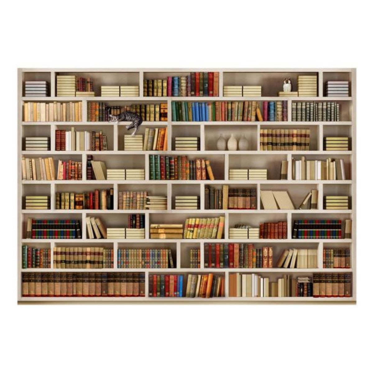 Paris Prix Papier Peint  Bibliothèque Domestique