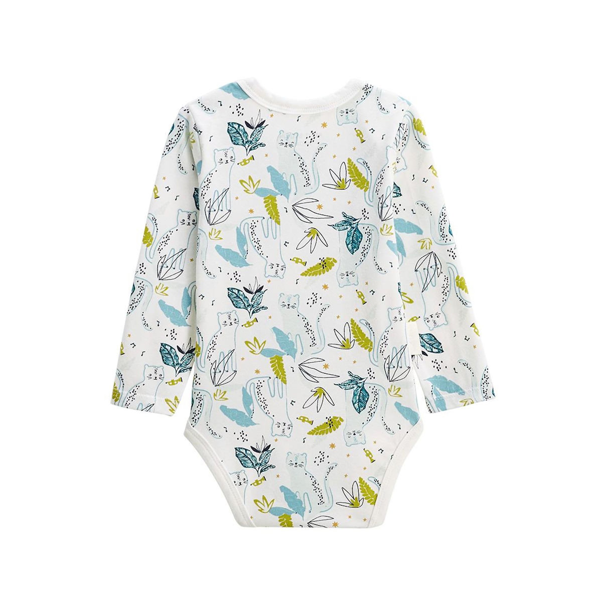 Petit Béguin Lot de 2 bodies bébé manches longues Oscar