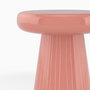 Voir la diapositive 3 : Rendez vous déco Table d'appoint ronde en métal rose D40 cm-Adélie