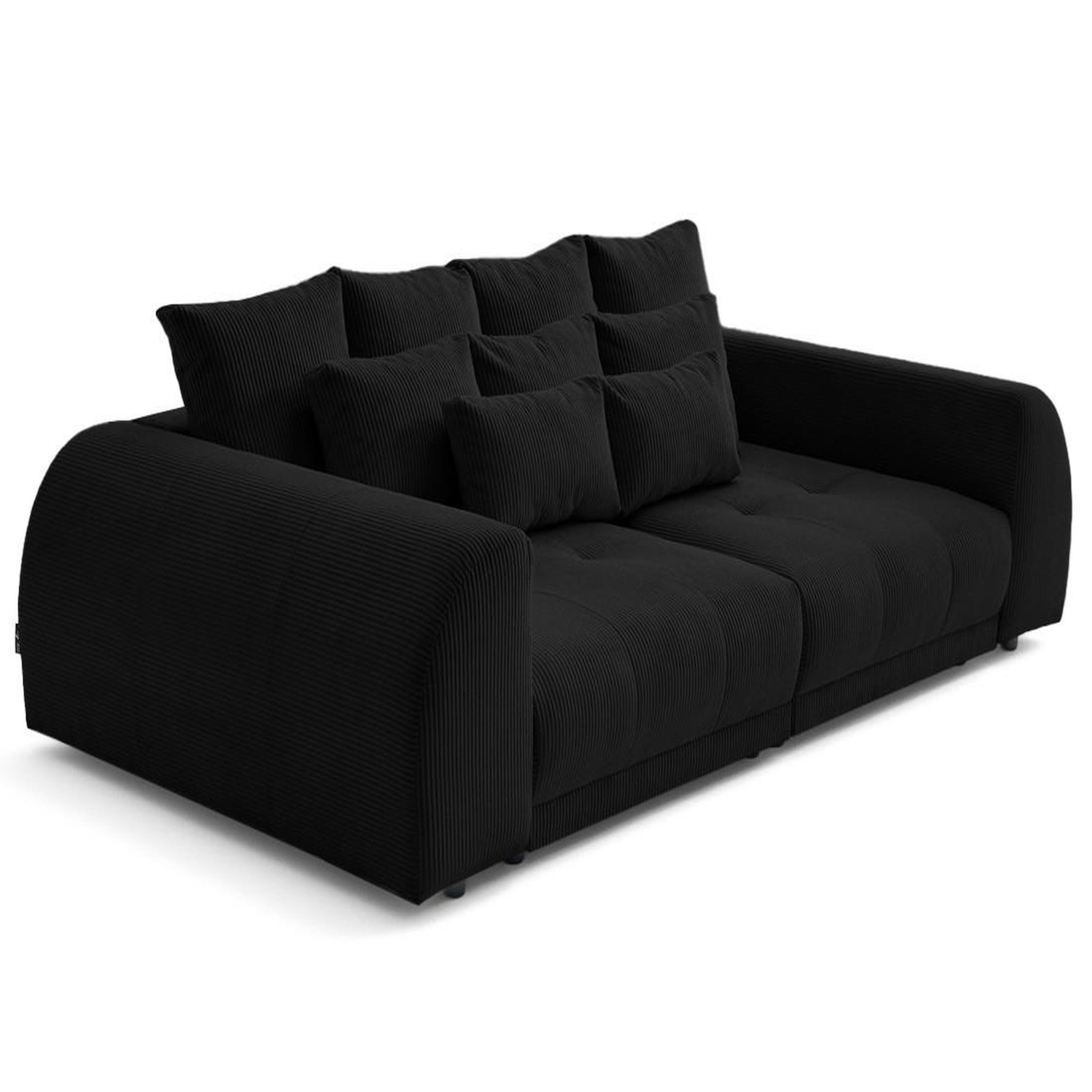 Voir la diapositive 6 : LISA DESIGN Amadora - canapé droit 4 places en velours côtelé