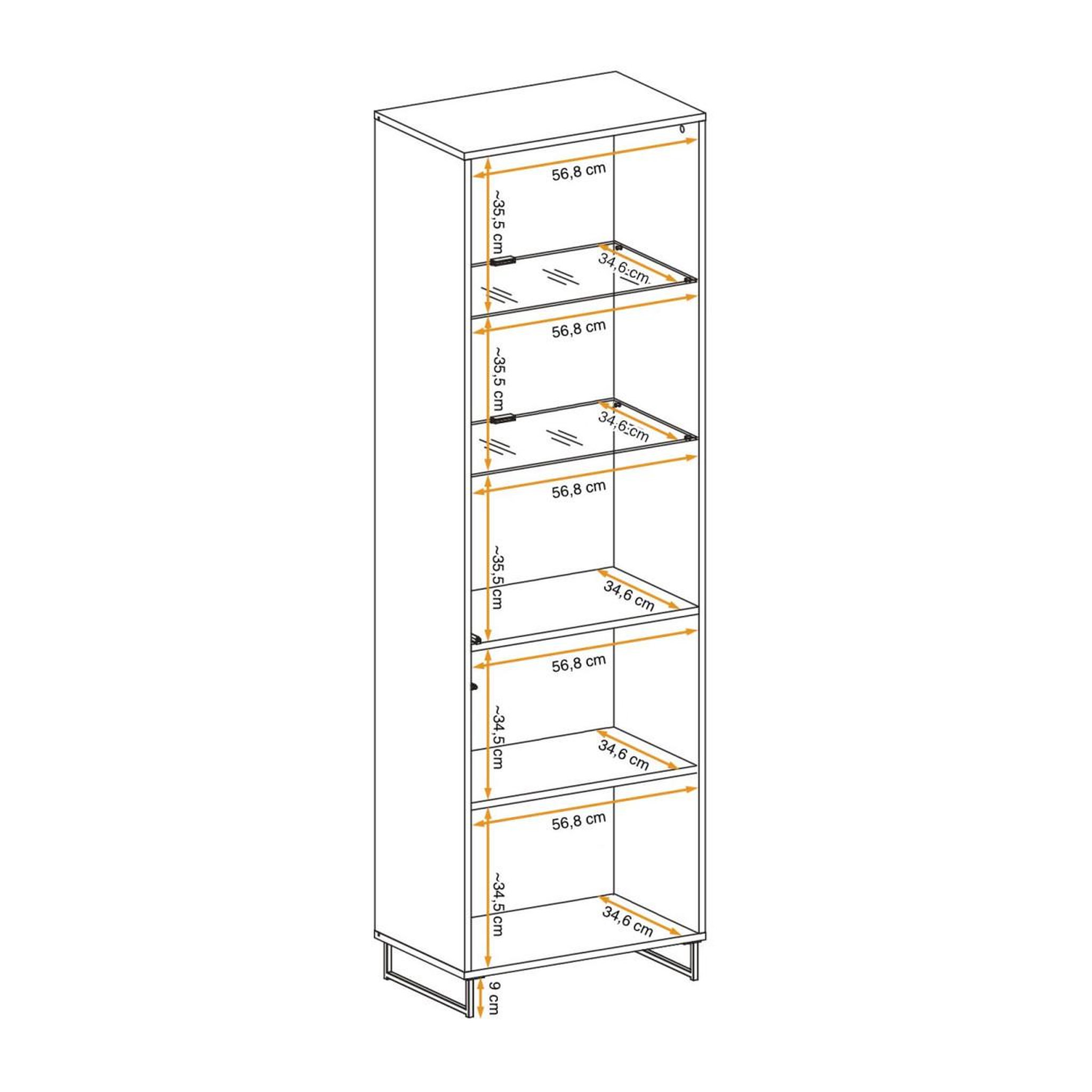 Voir la diapositive 3 : Paris Prix Vaisselier design 2 étagères  plank  194cm naturel