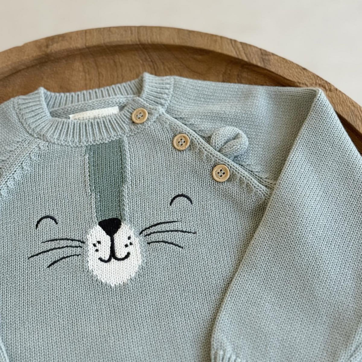 Petit Béguin Pull enfant en tricot Oscar