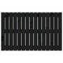 Voir la diapositive 4 : VIDAXL Tete de lit murale Noir 95,5x3x60 cm Bois massif de pin