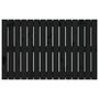 Voir la diapositive 4 : VIDAXL Tete de lit murale Noir 95,5x3x60 cm Bois massif de pin