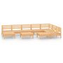 Voir la diapositive 2 : VIDAXL Salon de jardin 10 pcs Bois de pin massif