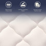 Voir la diapositive 3 : THE WHITE STONE Matelas 80x190 à Ressorts Ensachés et Mémoire de Forme | Hauteur 25 cm | Ergonomique, Ignifuge, Anallergique | Fabriqué en Italie