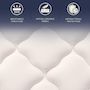 Voir la diapositive 3 : THE WHITE STONE Matelas 80x190 à Ressorts Ensachés et Mémoire de Forme | Hauteur 25 cm | Ergonomique, Ignifuge, Anallergique | Fabriqué en Italie