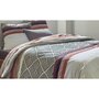 Voir la diapositive 2 : Home collection Parure de couette 3 pcs 240x220cm 100% coton 57 fils raysme