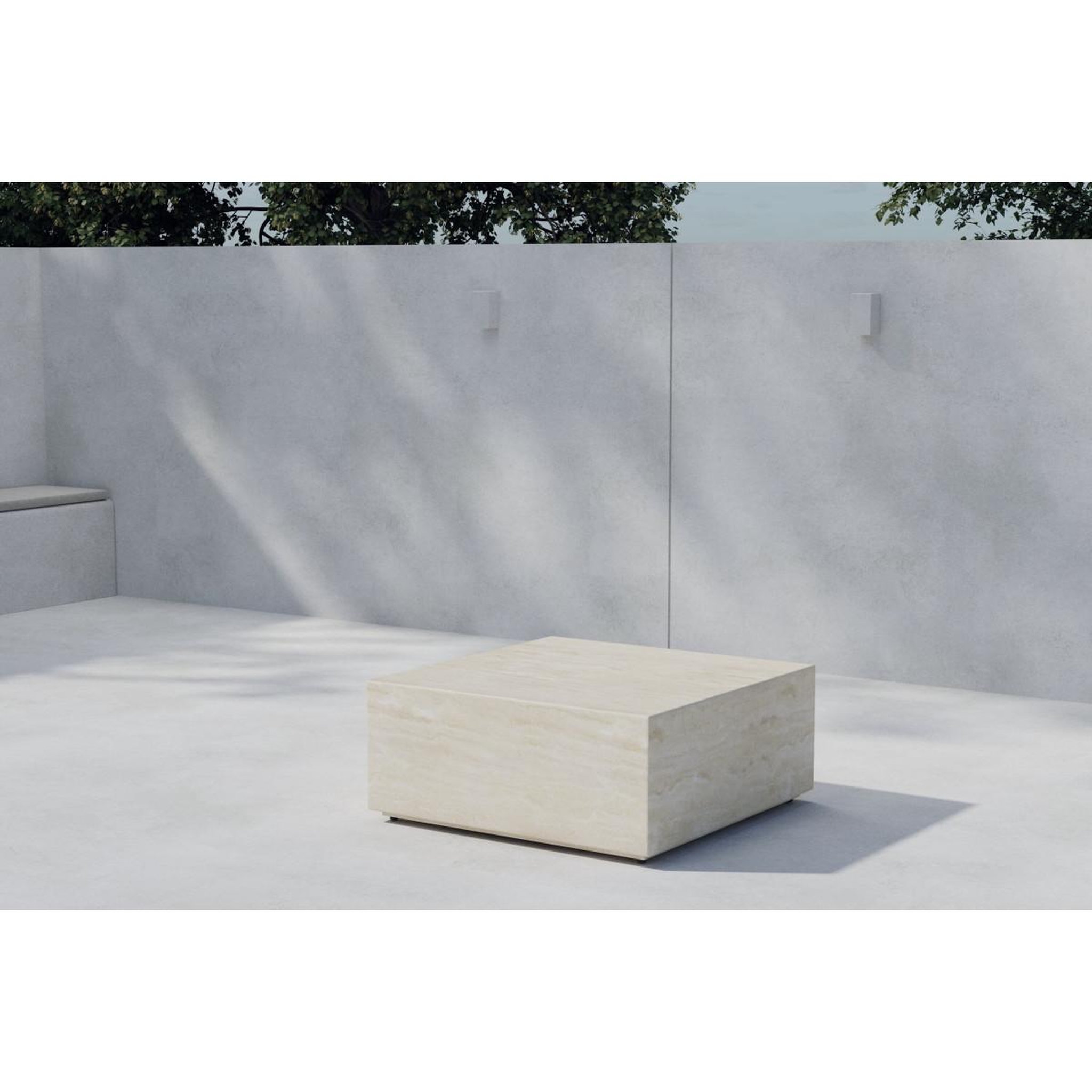 Voir la diapositive 2 : Paris Prix Table Basse de Jardin  Lissabon  80cm Beige
