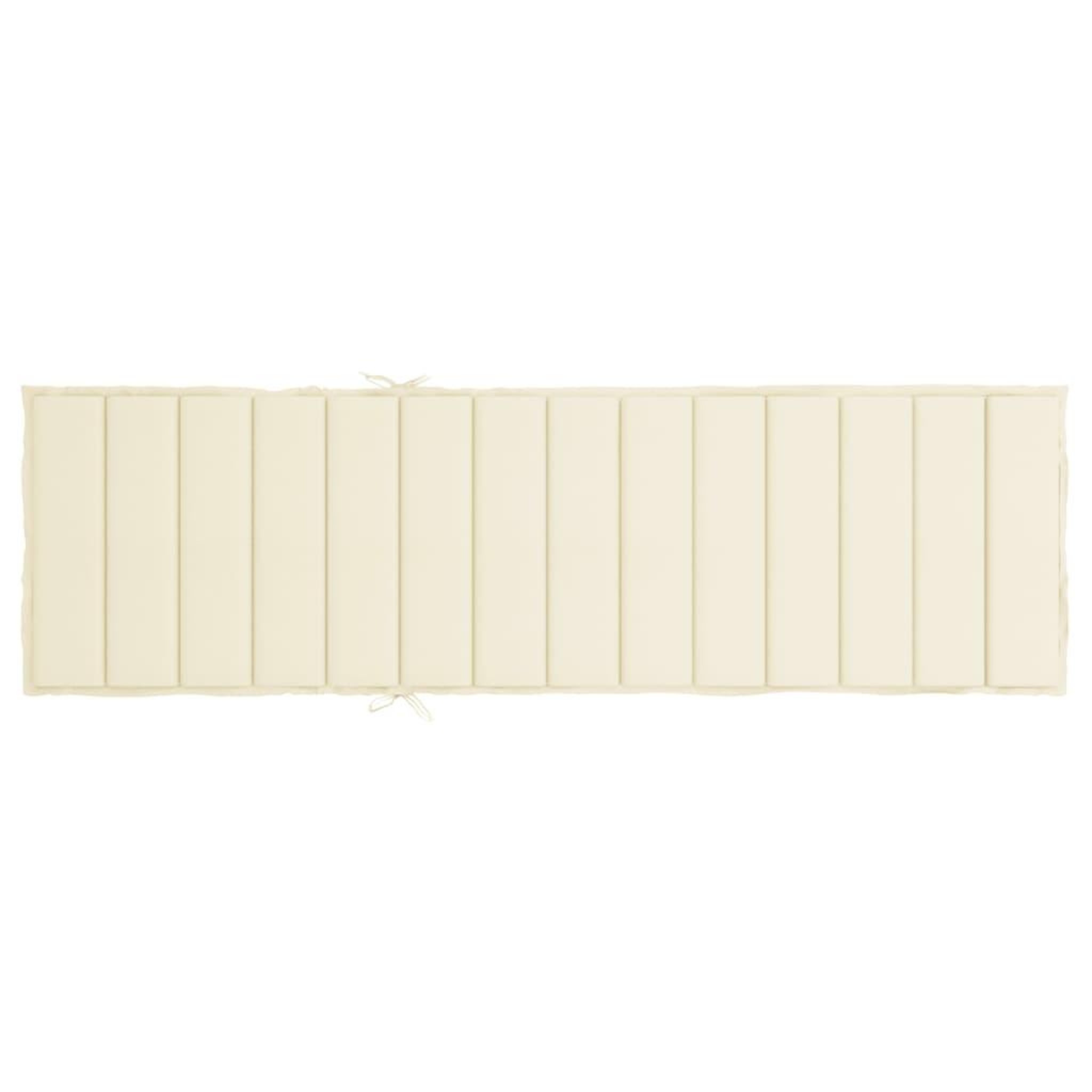 Voir la diapositive 5 : VIDAXL Coussin de chaise longue creme 200x70x3 cm tissu oxford