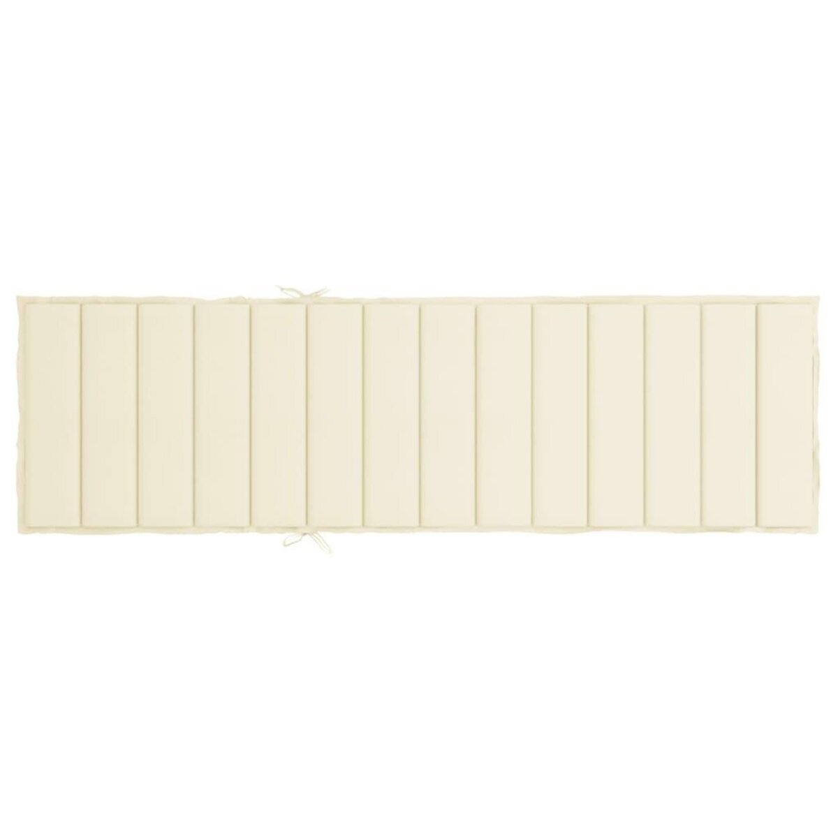 VIDAXL Coussin de chaise longue creme 200x70x3 cm tissu oxford