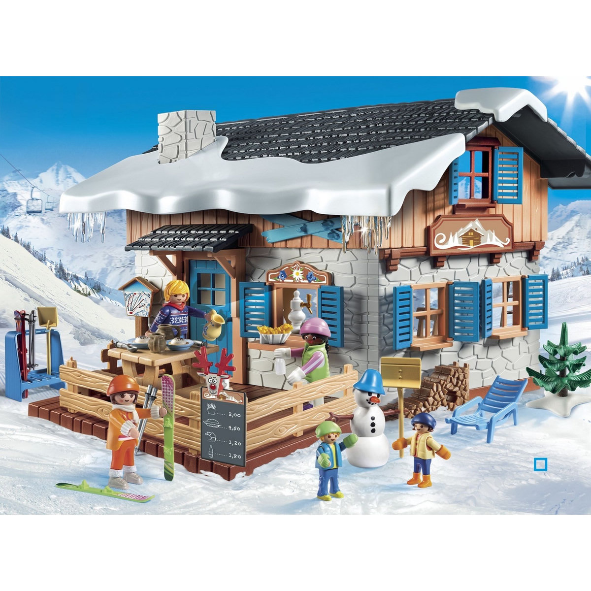 PLAYMOBIL 9280 - Family Fun - Chalet avec skieur