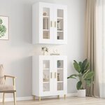 VIDAXL Armoire murale suspendue Blanc 69,5x34x90 cm