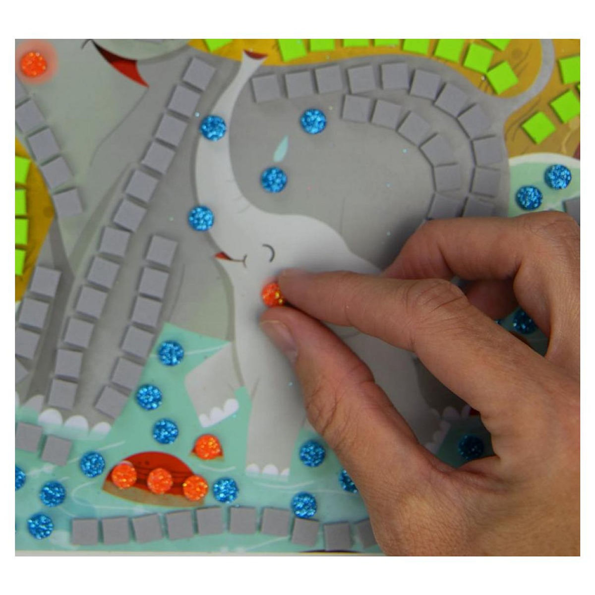 Au Sycomore Stick'n fun -  pm mosaÏques - animaux de la savane