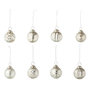 Voir la diapositive 1 : Paris Prix Lot de 40 Boules de Noël  8 Motifs  6cm Argent