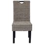 Voir la diapositive 3 : VIDAXL Chaises a manger lot de 4 rotin Kubu bois de manguier