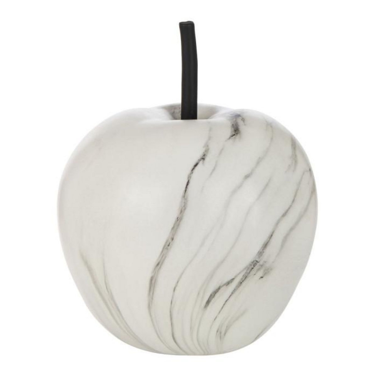 Paris Prix Pomme Déco  Effet Marbre  25cm Blanc