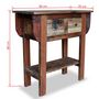 Voir la diapositive 6 : VIDAXL Table console bois de recuperation melange 80x35x80 cm