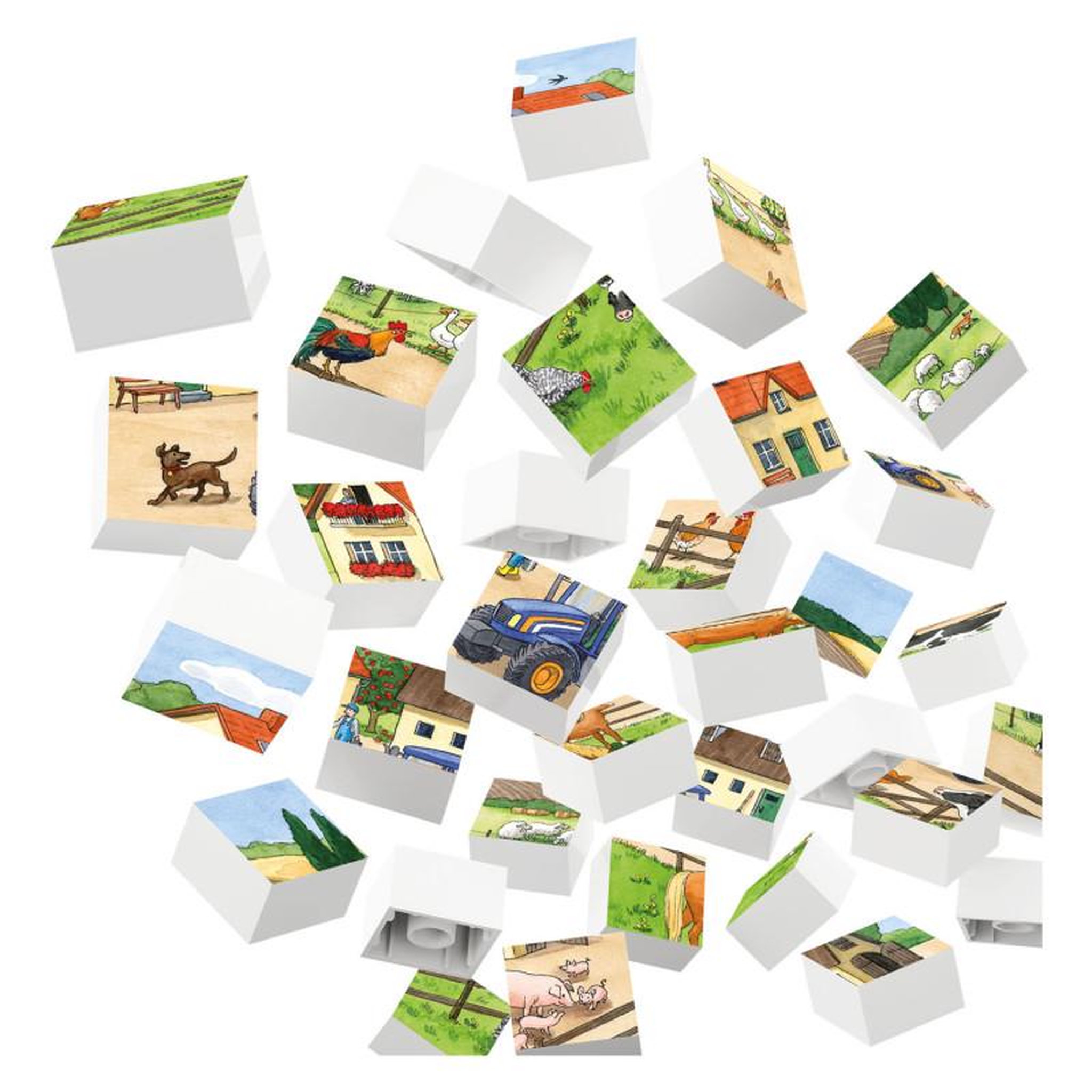 Voir la diapositive 4 : HUBELINO Hubelino Block Puzzle Life on the Farm, 35st. 410184