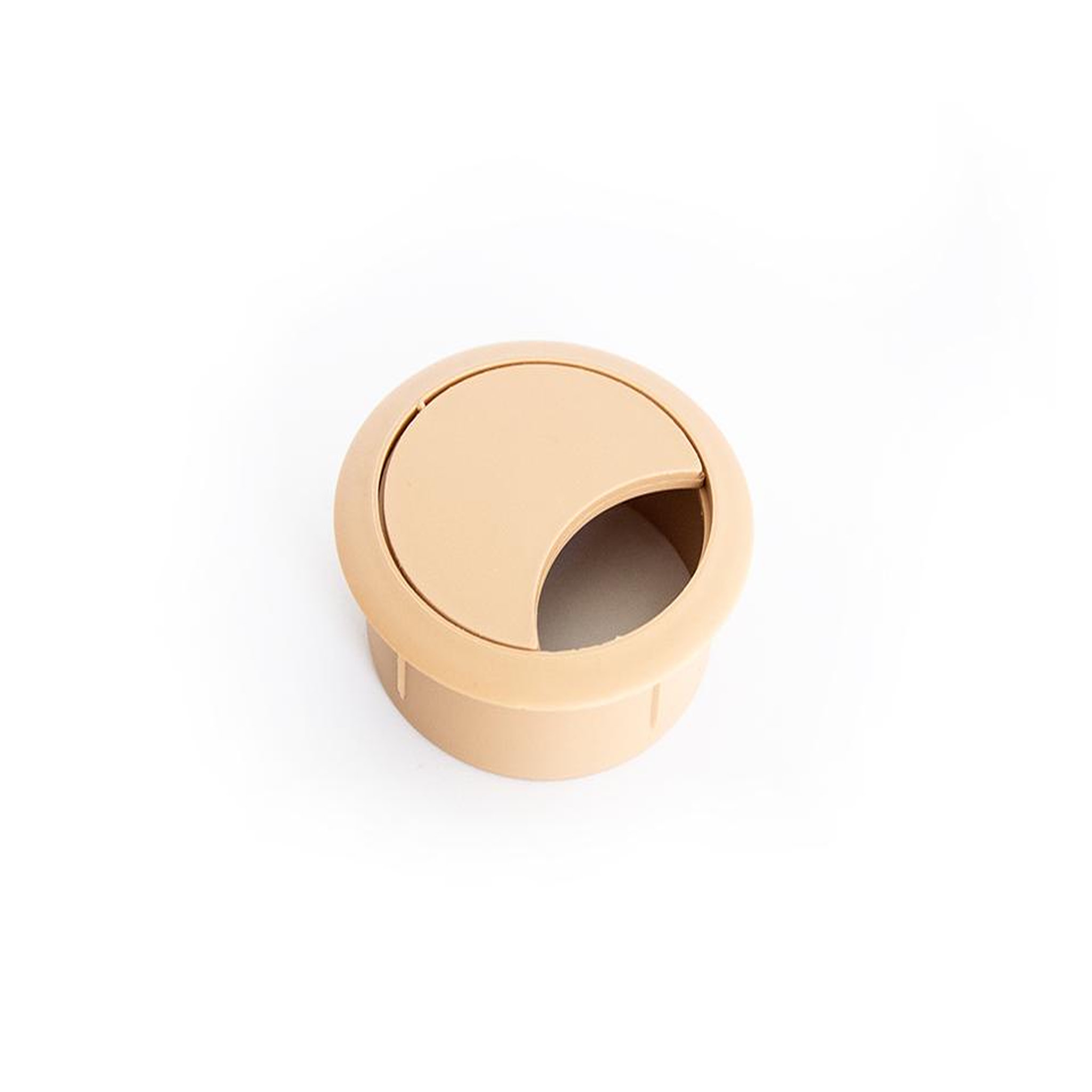CENTRALE BRICO Passe-câble plastique 60mm  hetre clair