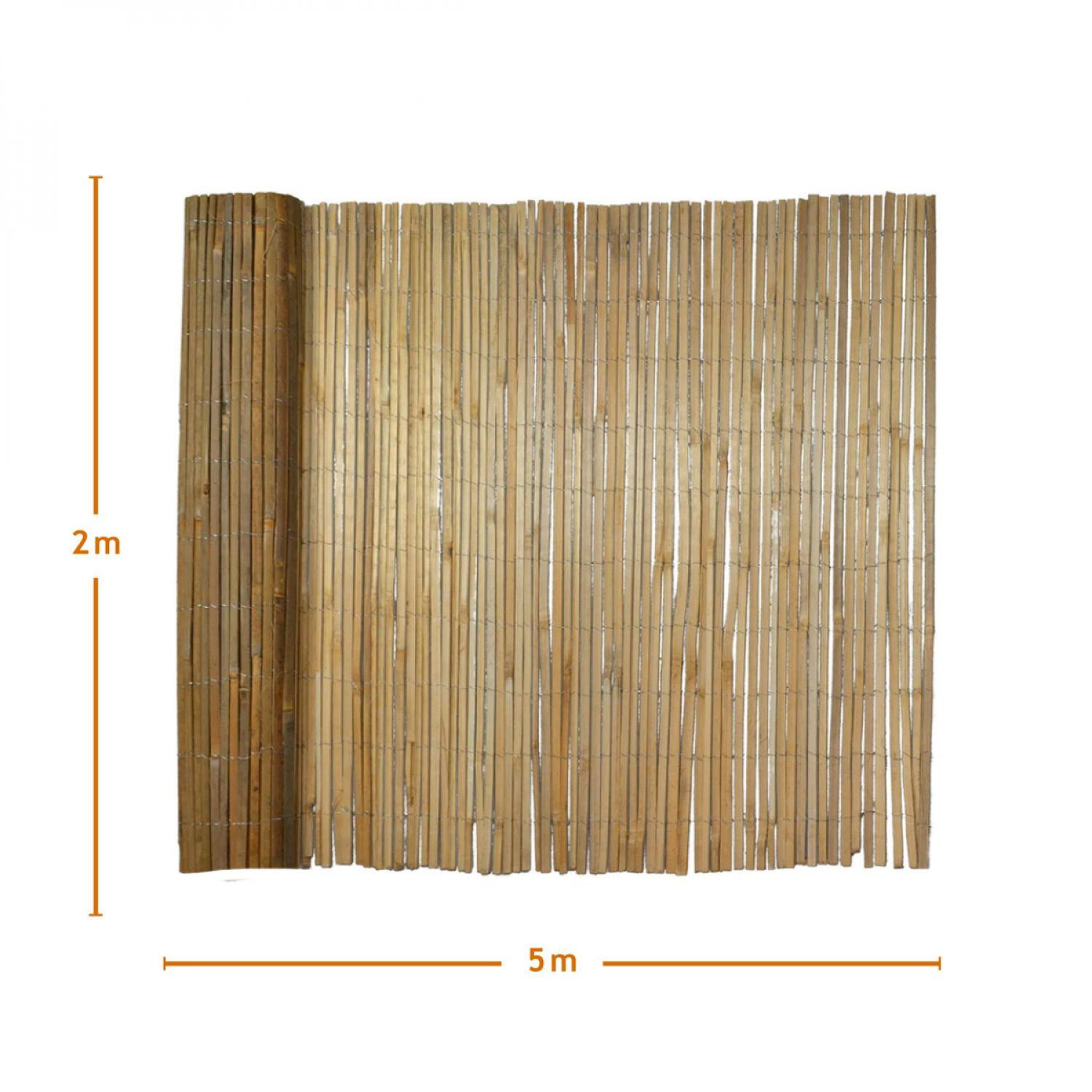 Voir la diapositive 2 : LINXOR Canisse, brise vue occultant en bambou refendu