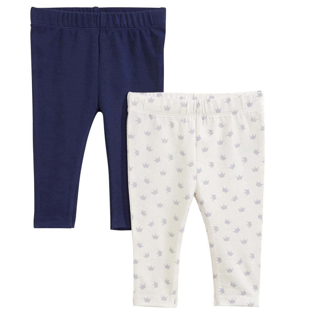 IN EXTENSO Lot de 2 leggings bébé fille