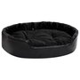 Voir la diapositive 2 : VIDAXL Lit pour chiens Noir 90x79x20 cm Peluche et similicuir
