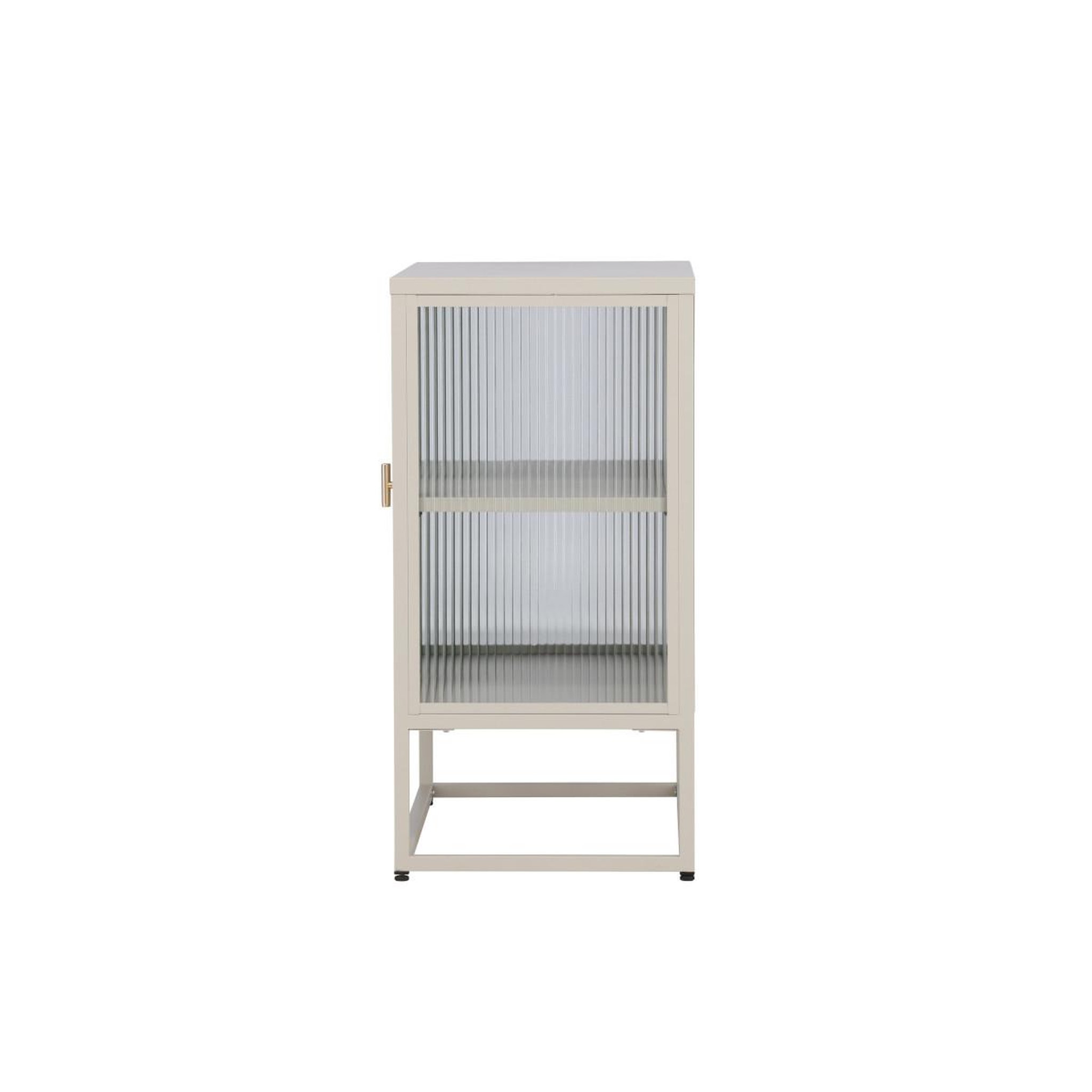 Voir la diapositive 3 : Paris Prix Vitrine 2 portes design  garis  80cm beige