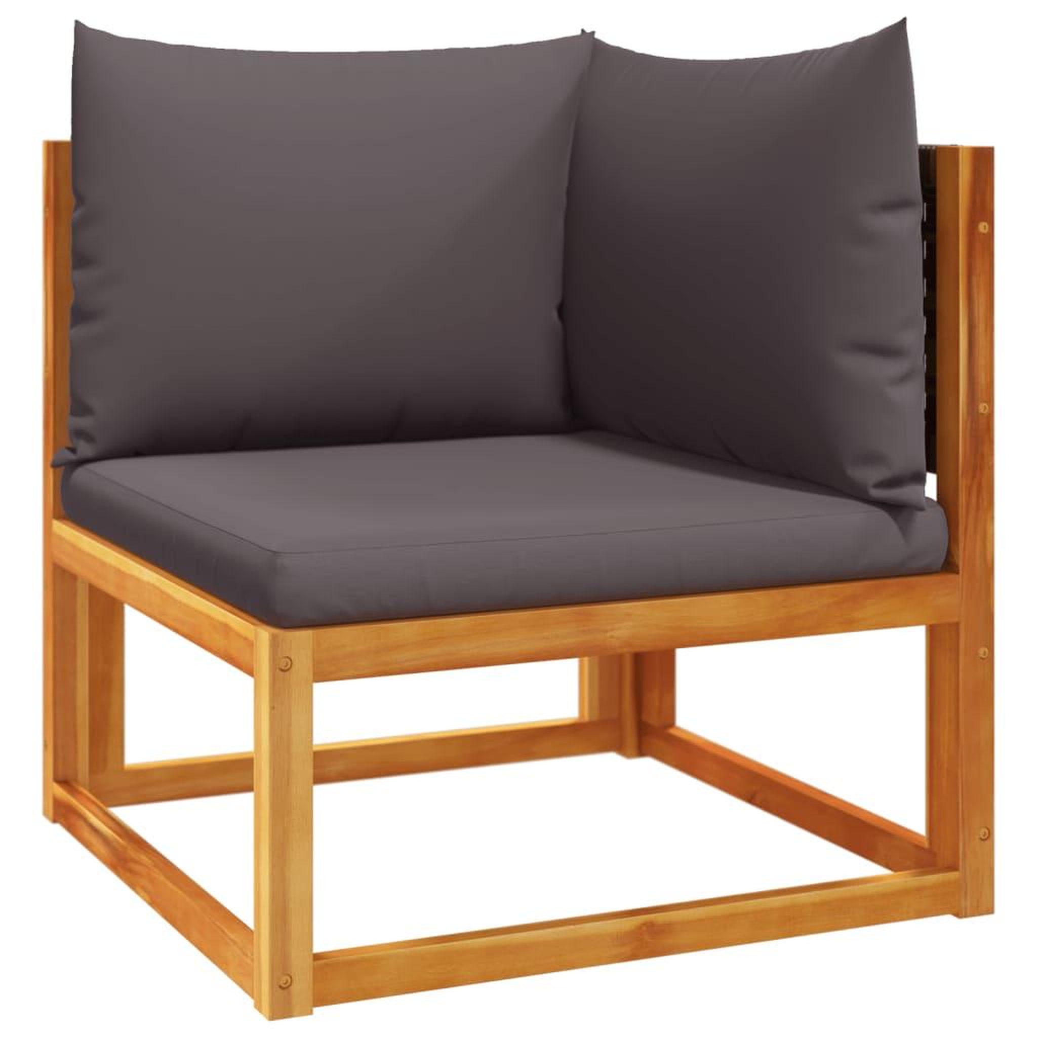 Voir la diapositive 4 : VIDAXL Salon de jardin avec coussins 4 pcs bois d'acacia massif