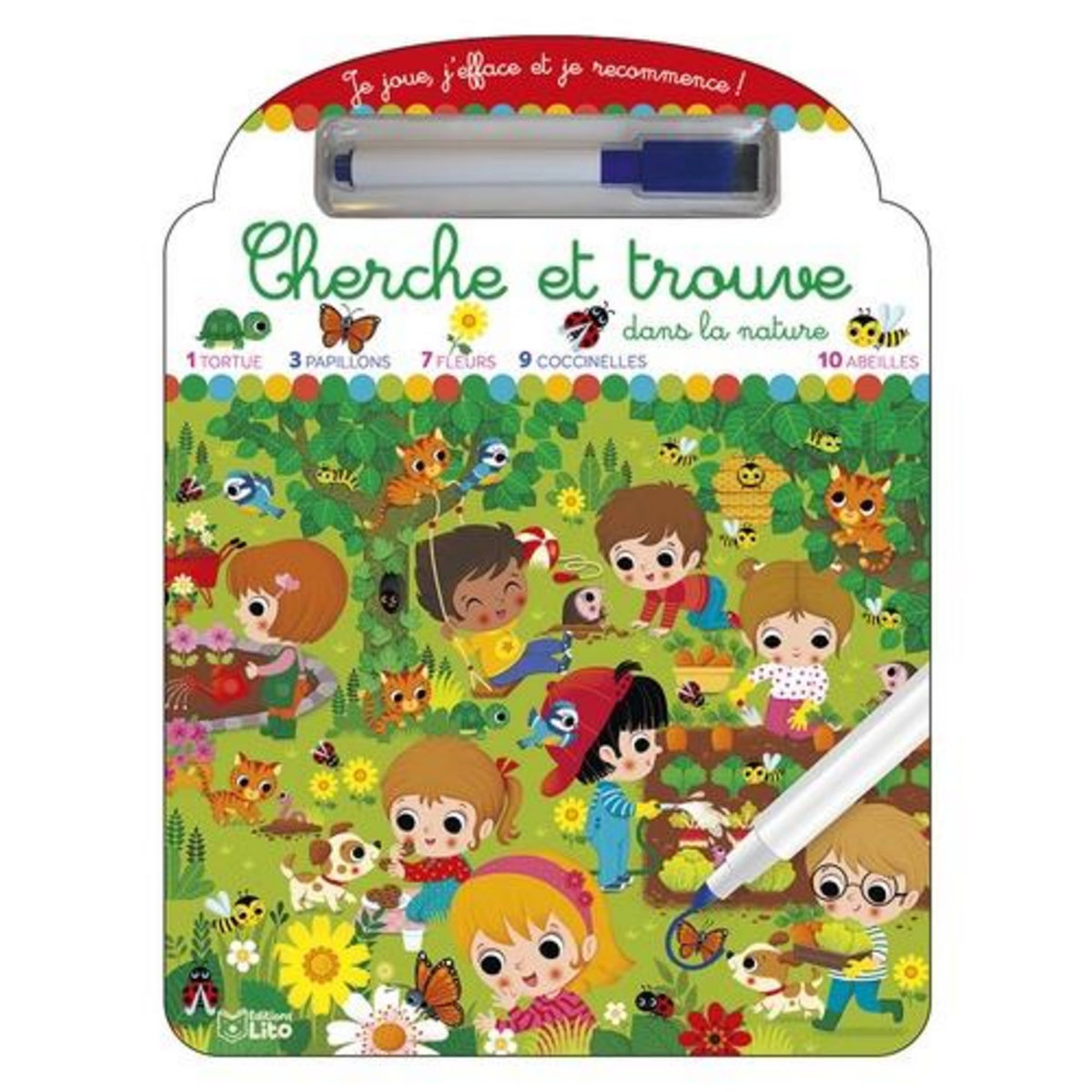 CHERCHE ET TROUVE DANS LA NATURE. AVEC UN FEUTRE EFFACABLE, Iossa Federica