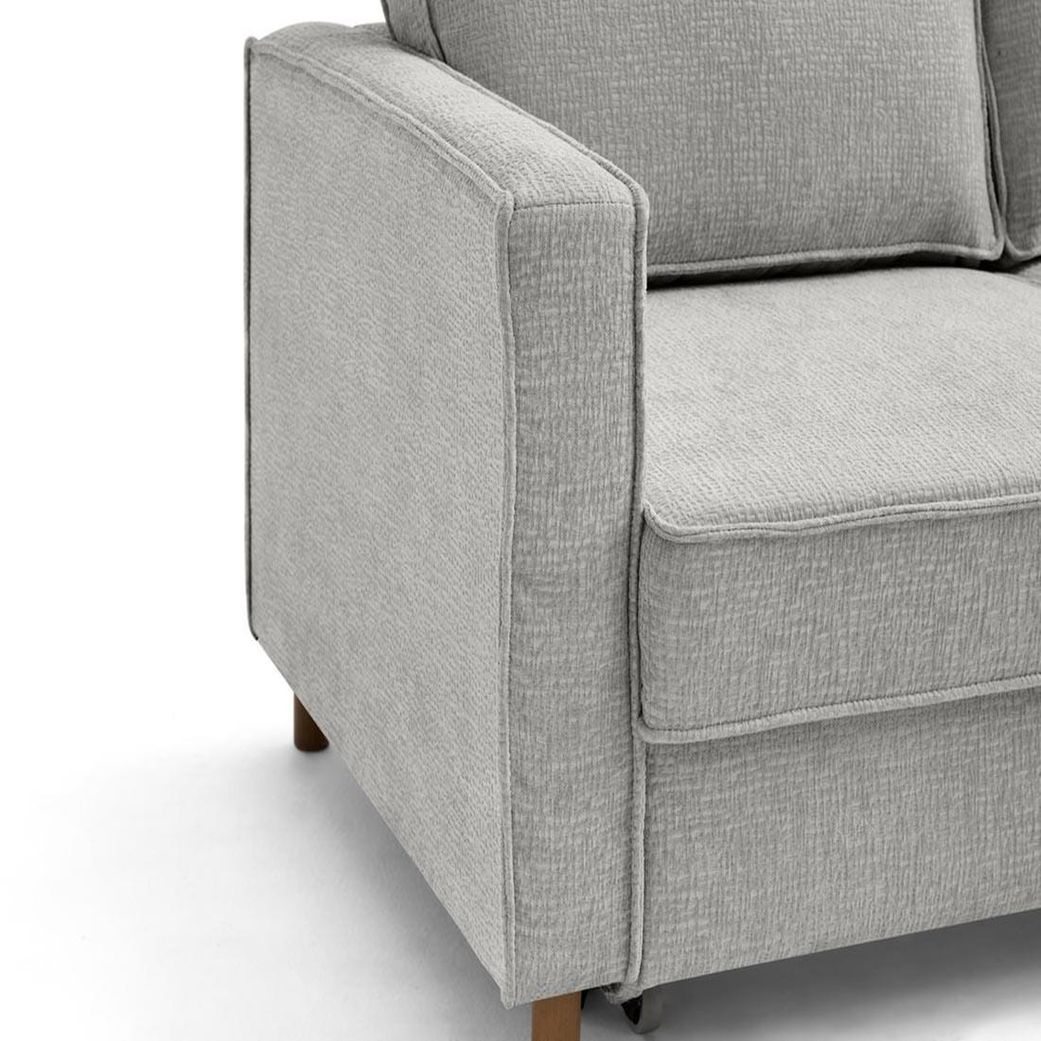 Voir la diapositive 6 : LISA DESIGN Jake - canapé d'angle droit 5 places convertible en tissu velours relief