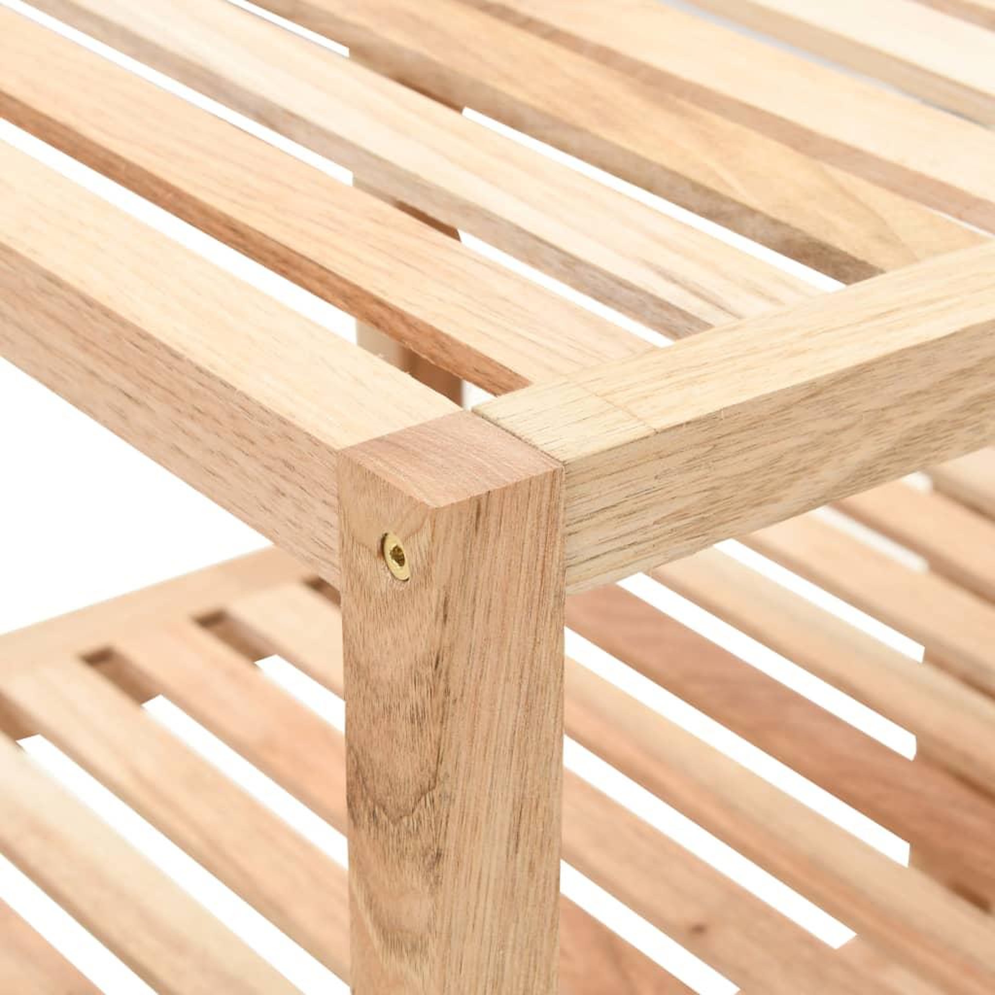 Voir la diapositive 3 : VIDAXL Etagere de salle de bain bois de noyer massif 100x40x65 cm