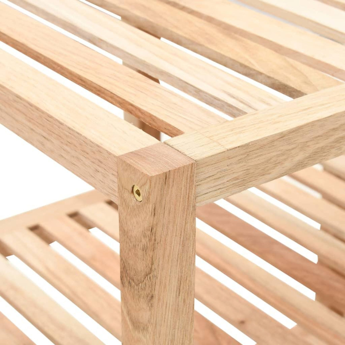 VIDAXL Etagere de salle de bain Bois de noyer massif 100x40x65 cm