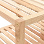 Voir la diapositive 3 : VIDAXL Etagere de salle de bain Bois de noyer massif 100x40x65 cm