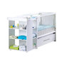 Voir la diapositive 4 : SAUTHON SAUTHON ELOI Lit Combine 3 en 1 Evolutif 60 x 120 en 90x190 cm - Blanc