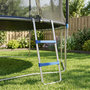 Voir la diapositive 6 : HOMCOM Échelle de trampoline 2 marches larges 150 Kg max. acier PP gris bleu